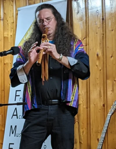 Stephen Darnell at the Morgan Chapel Coffeehouse on January 20, 2023